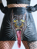 Custom Hand Painted Tongue Skirt