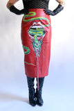 Custom Hand Painted Tongue Skirt
