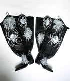 Spider Web Garter Belt Chap Boots
