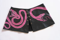 Hot Pink Snake Micro Mini Skirt