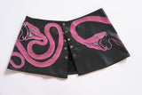 Hot Pink Snake Micro Mini Skirt