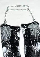 Spider Web Garter Belt Chap Boots
