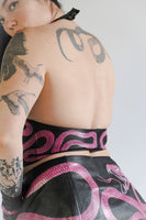Hot Pink Snake Halter Top