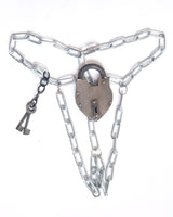 Heart Lock Chain Thong Bottom