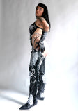 Spider Web Garter Belt Chap Boots