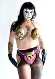 Clown Mask Chain Bikini