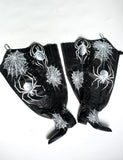 Spider Web Garter Belt Chap Boots