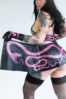 Hot Pink Snake Micro Mini Skirt