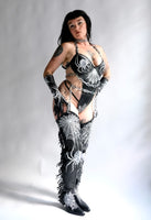 Spider Web Garter Belt Chap Boots