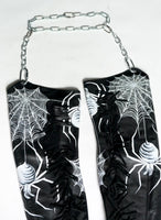 Spider Web Garter Belt Chap Boots