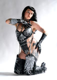 Spider Web Garter Belt Chap Boots