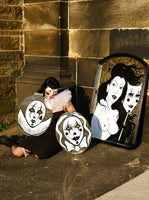 Smiling Clown Reflection Mirror Painting