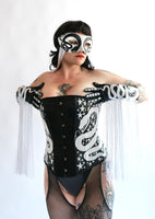 Starlight Snake Fringe Gloves
