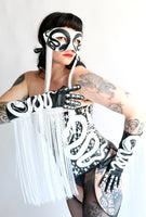 Starlight Snake Fringe Gloves
