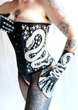Starlight Snake Fringe Gloves