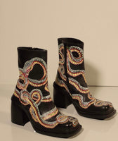 Custom Hand Painted Snake Boots