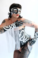 Starlight Snake Fringe Gloves