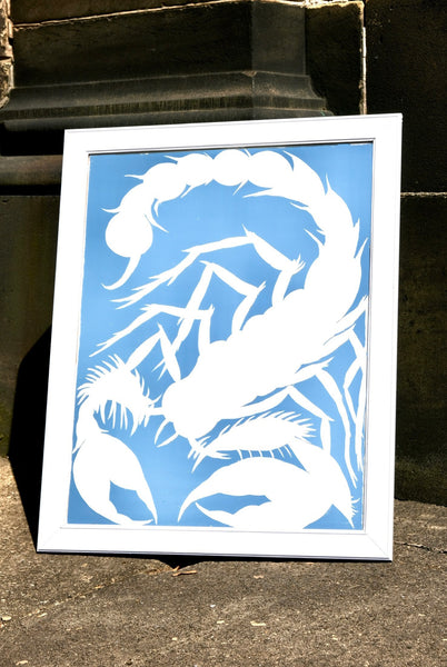 Hand Painted Scorpion Mirror