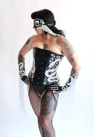 Starlight Snake Fringe Gloves
