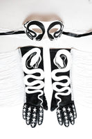 Starlight Snake Fringe Gloves