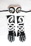 Starlight Snake Fringe Gloves