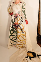 1940s Surprise Hand Painted Gown