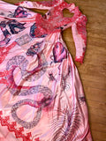 Hand Dyed & Hand Painted / Hand Drawn Beetlejuice Gown