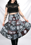 Horror Comic Patchwork Skirt
