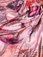 Hand Dyed & Hand Painted / Hand Drawn Beetlejuice Gown