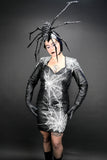 Spinning Webs Leather Dress