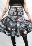 Horror Comic Patchwork Skirt
