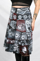 Horror Comic Patchwork Skirt