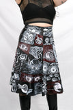 Horror Comic Patchwork Skirt