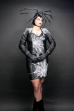 Spinning Webs Leather Dress