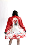 Vampire Clown Red Leather Jacket