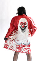 Vampire Clown Red Leather Jacket