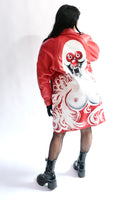 Vampire Clown Red Leather Jacket