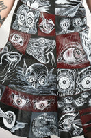 Horror Comic Patchwork Skirt