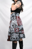 Horror Comic Patchwork Skirt