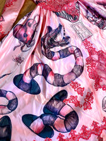Hand Dyed & Hand Painted / Hand Drawn Beetlejuice Gown