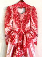 Hand Dyed & Hand Painted / Hand Drawn Beetlejuice Gown