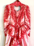 Hand Dyed & Hand Painted / Hand Drawn Beetlejuice Gown