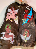 Reserved * Custom Order * Hand Painted Bomber Jacket