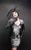 Spinning Webs Leather Dress