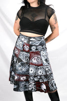 Horror Comic Patchwork Skirt