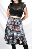 Horror Comic Patchwork Skirt