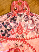 Hand Dyed & Hand Painted / Hand Drawn Beetlejuice Gown